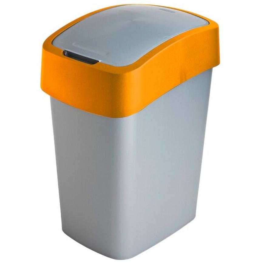 Odpadkový koš flip bin 25l 190169 stříbrno/oranž. Baumax