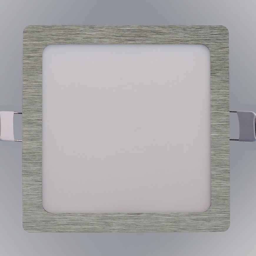 PANEL LED SQUARE 12W 4200K ČTVEREČNÍ CHROM Baumax