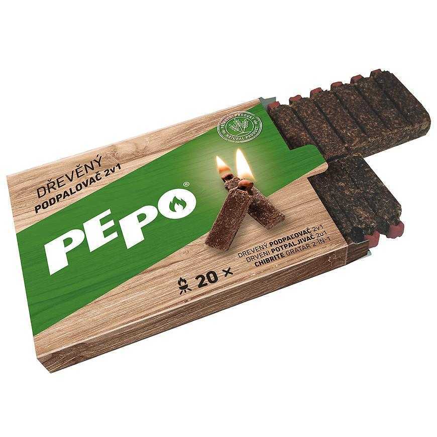 PE-PO dřevěný podpalovač 20 podpalů PE- PO