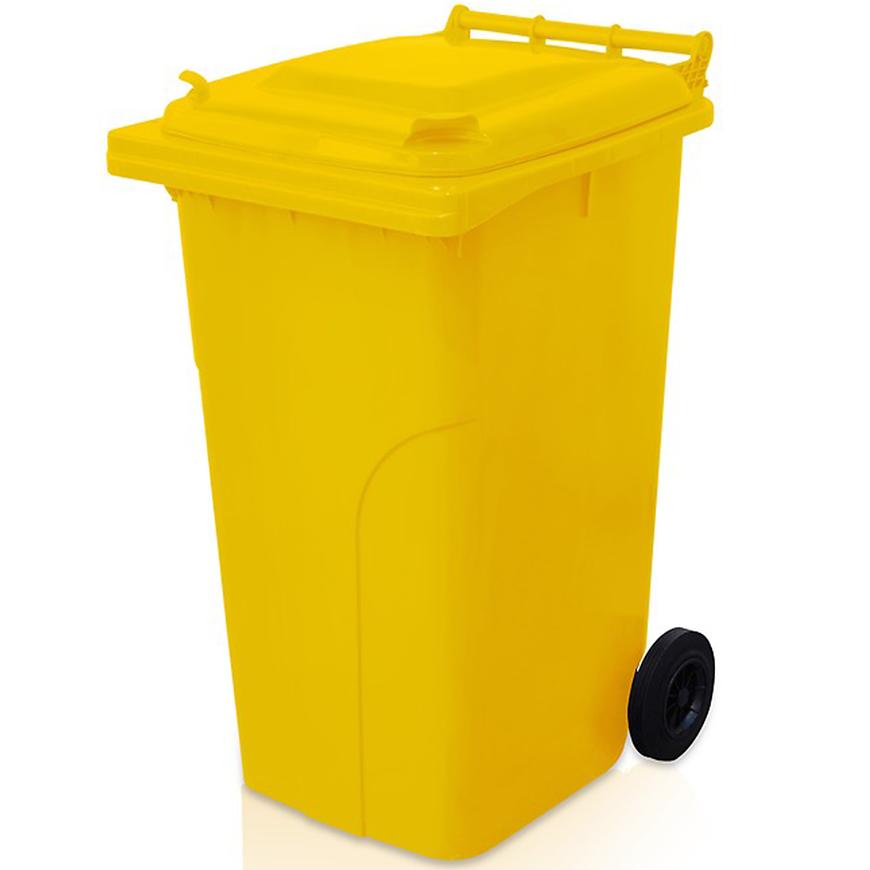 Plastová popelnice  240L ŽLUTÁ Baumax