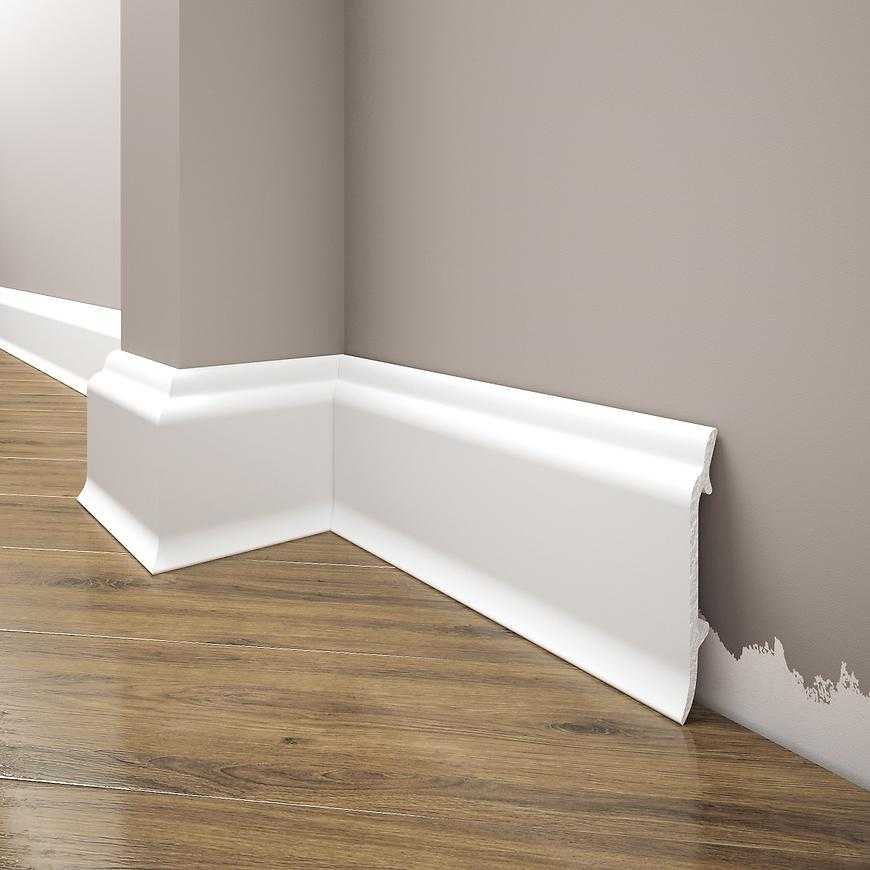 Podlahová lišta Elegance LPC-16-101 bílá mat Creativa By Cezar