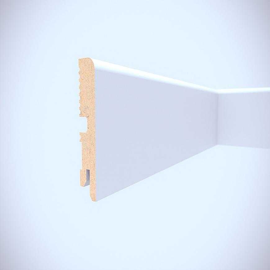 Podlahová lišta MDF Foge LB1 80 bílá polmat Foge