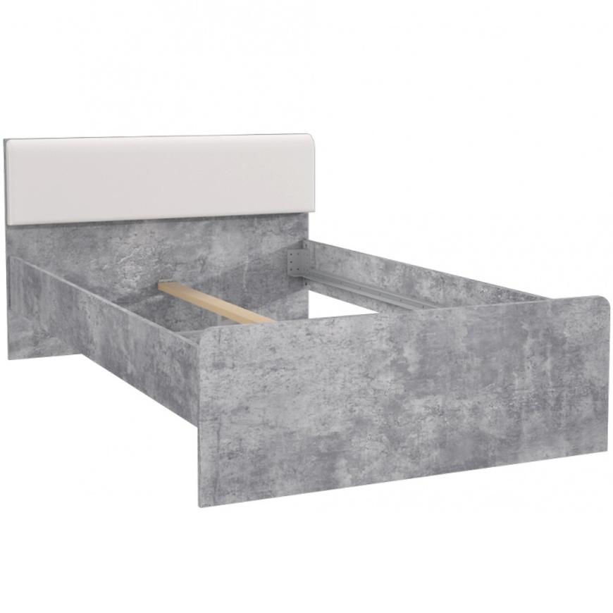 Postel Canmore 120cm Beton/Bílý Lesk Baumax