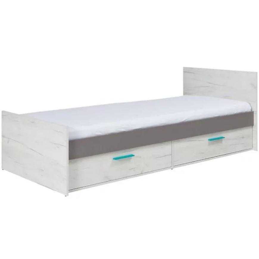 Postel Rest 90 cm Seda/Dub Bila Baumax