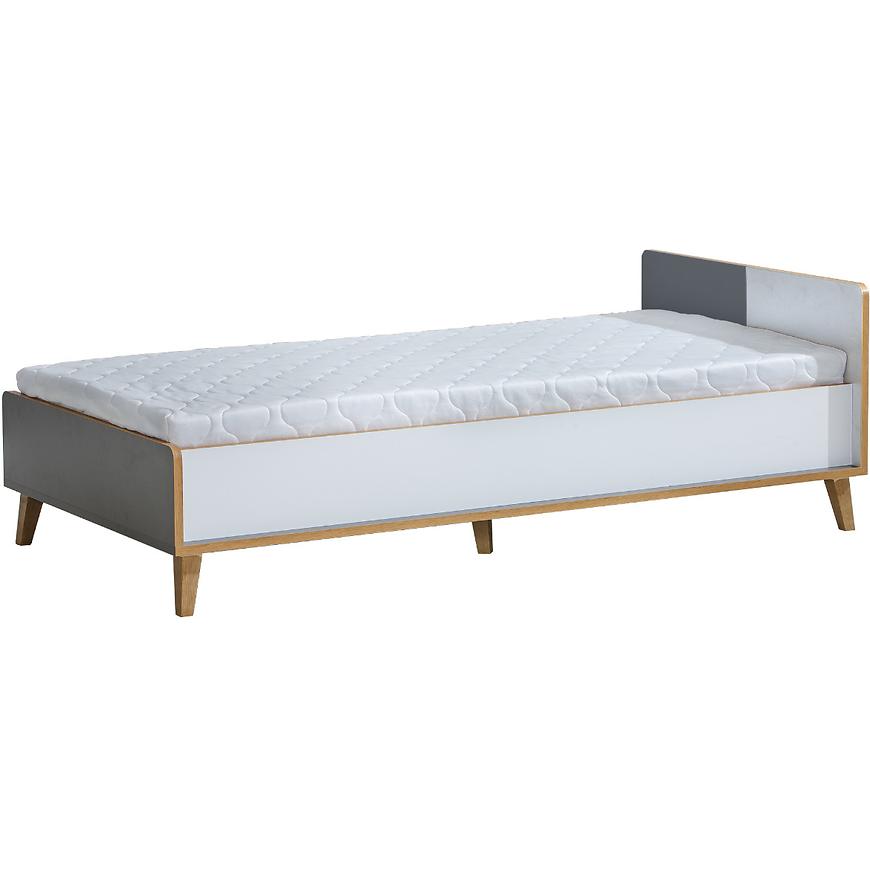 Postel+Zásuvka+Rošt Werso 103cm Riviera/Bílý Bryl/Ant Baumax