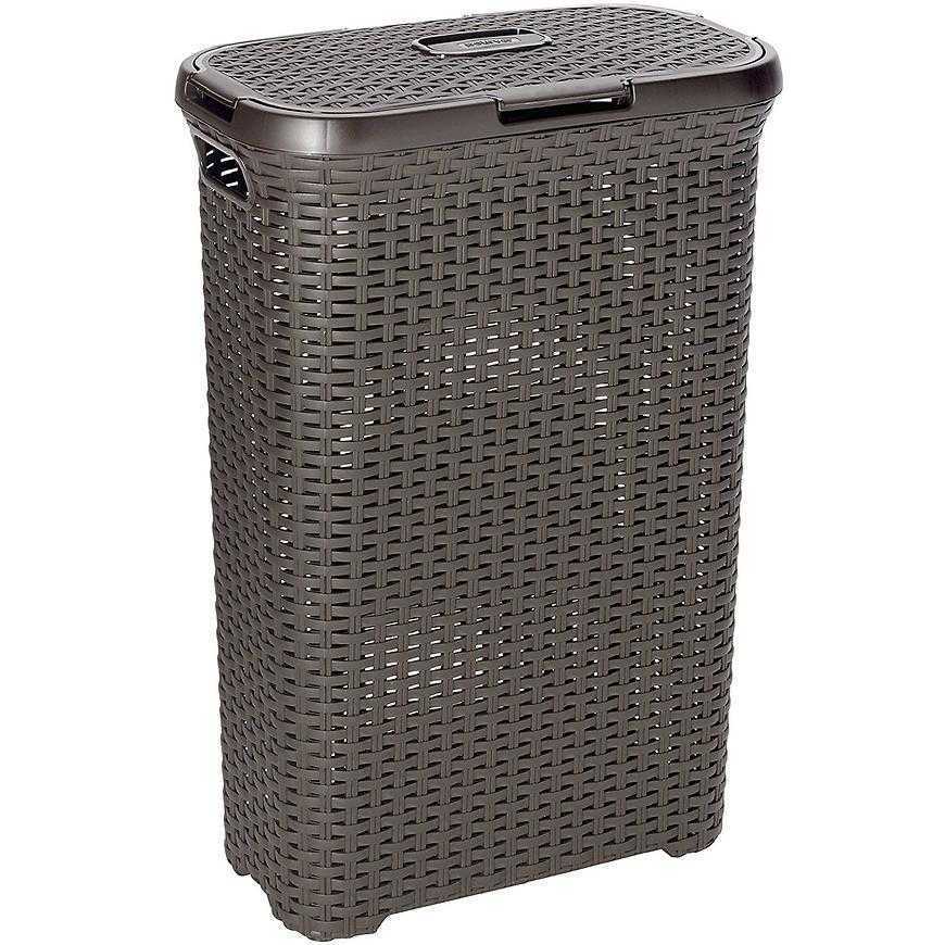 Prádelní koš Style 60L 189206 tm. hnědý Curver Baumax