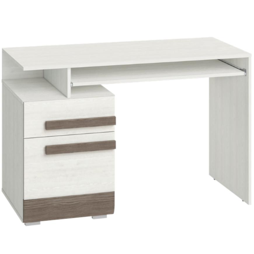 Psací Stůl Blanco 119 cm Borovice Sněžná/New Grey Baumax
