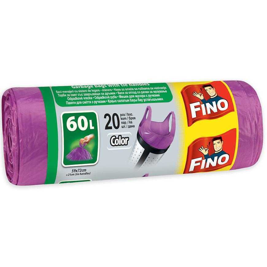 Pytle na odpad Fino 60l barevné 20 ks Baumax