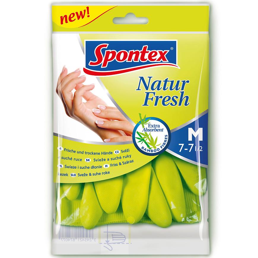 Rukavice Natur Fresh latex M Spontex Baumax