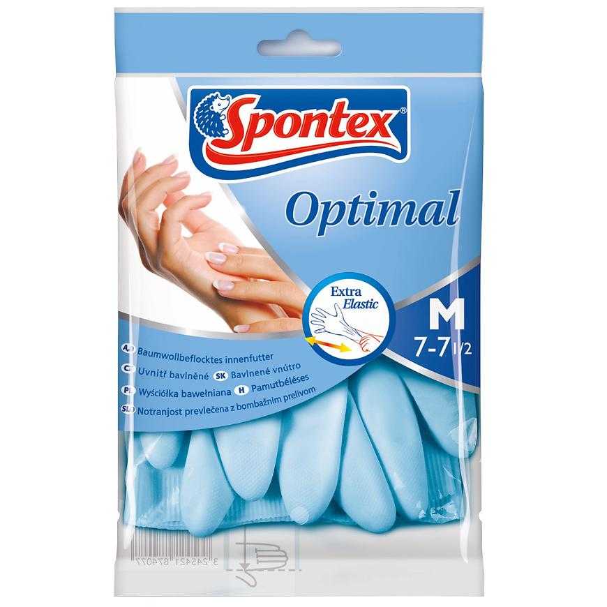 Rukavice Optimal latex M Spontex Baumax