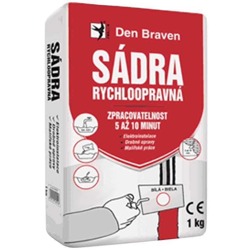 Sádra rychloopravná Den Braven 1 kg Den Braven