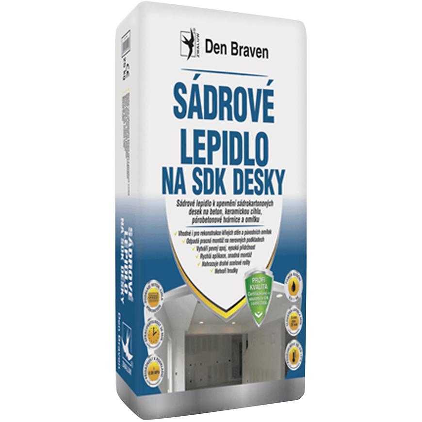 Sádrové lepidlo na SDK desky Den Braven 20 kg Den Braven