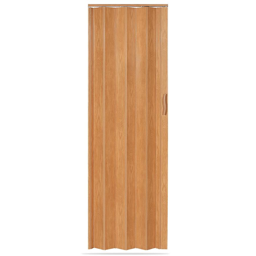 Shrnovací dveře Accordion dub světlý 820mm Baumax
