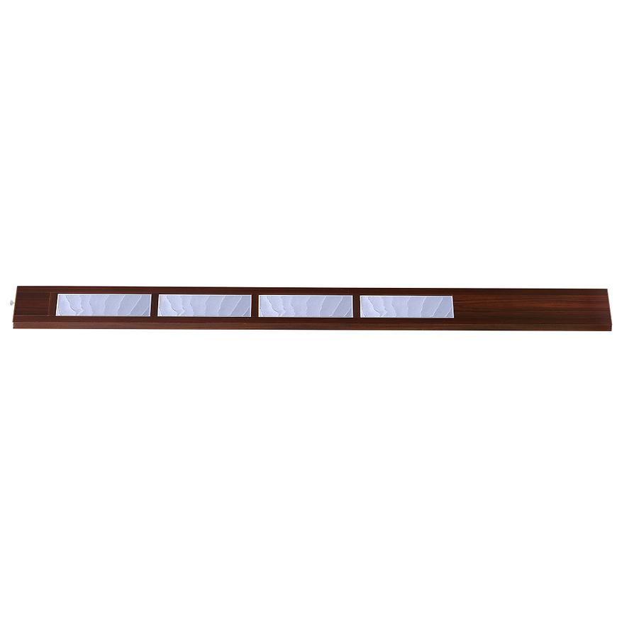 Shrnovací dveřní panel Crystalline Glass tmavý ořech 148mm Baumax