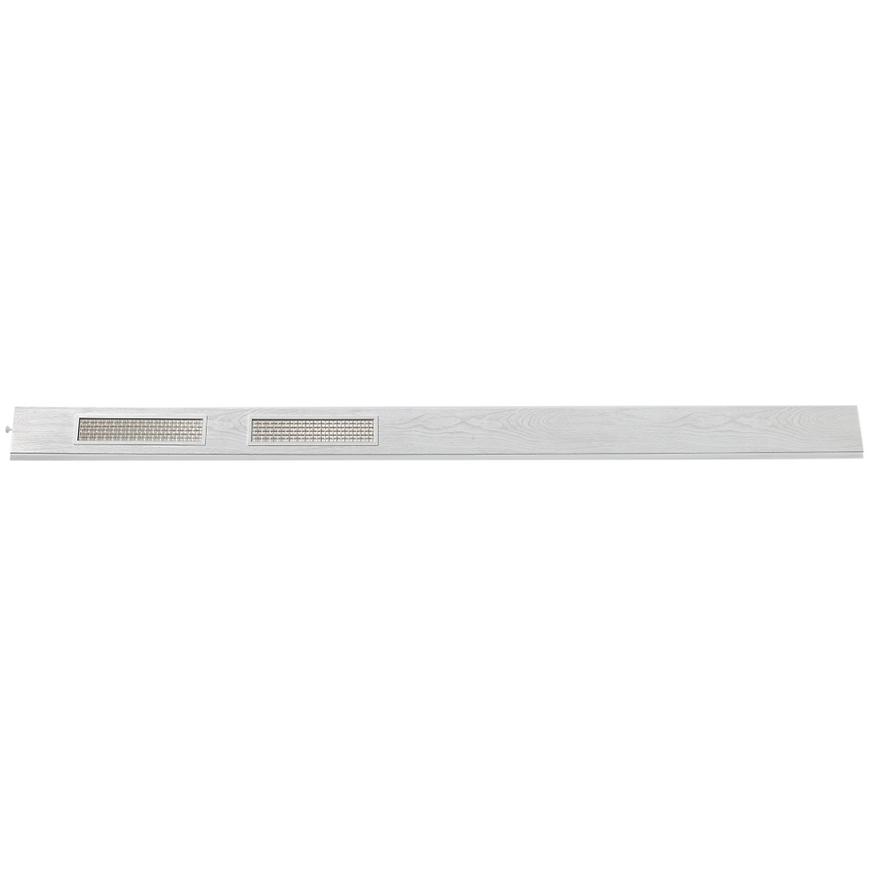 Shrnovací dveřní panel Pioneer Glass bílý dub 126mm Baumax