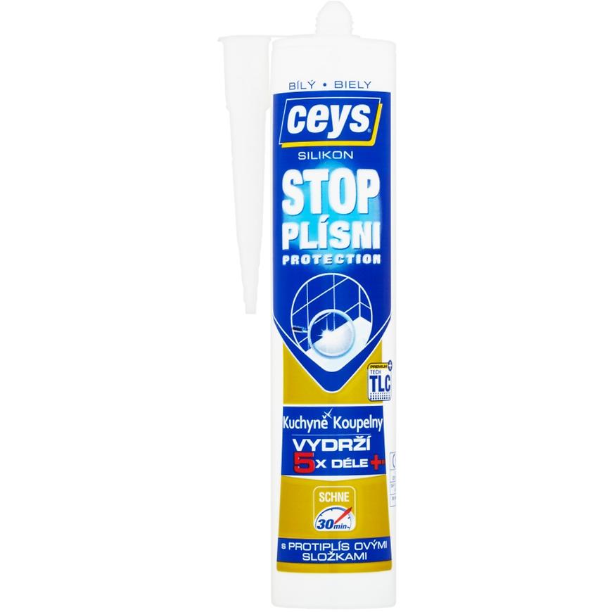 Silikon sanitární Ceys stop plísni bílý 280 ml Ceys