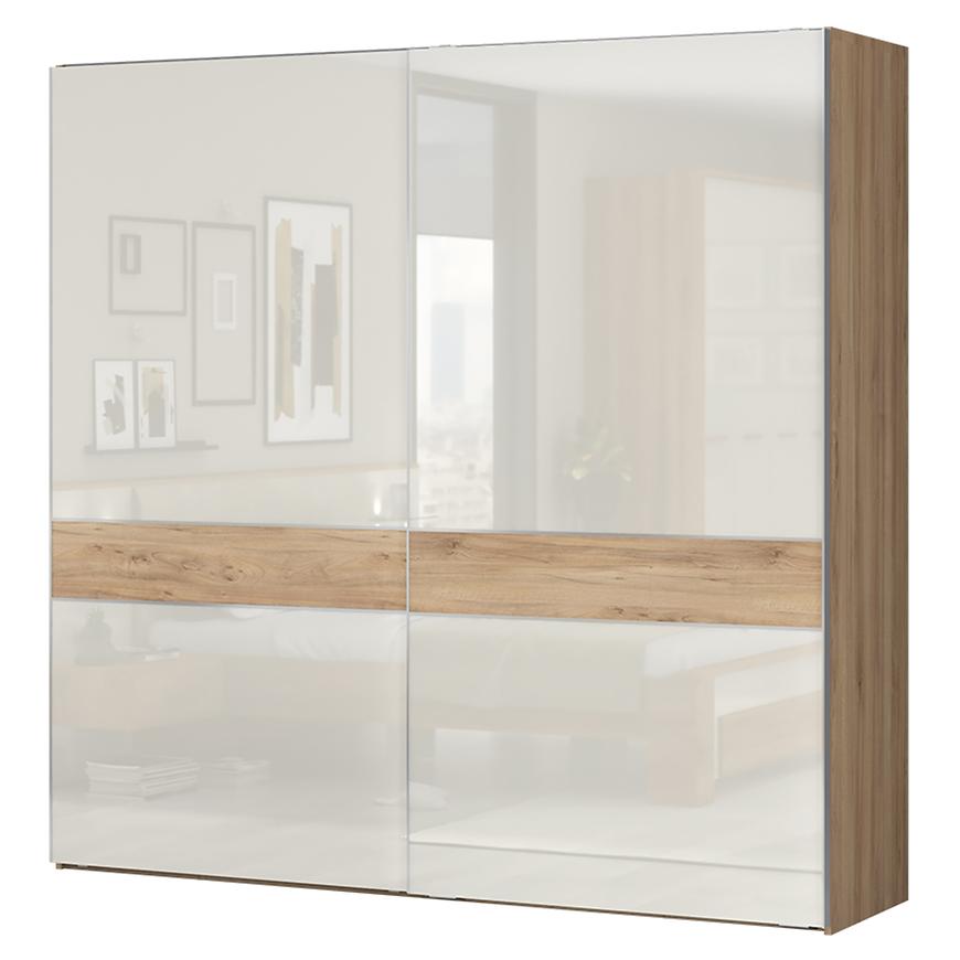 Skříň 2d Gala pk231/gl pacific walnut/beige Baumax