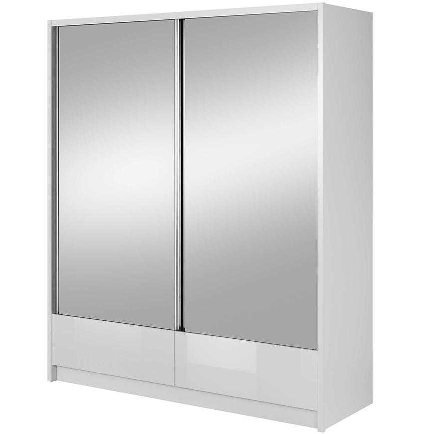 Skříň Aria II 180 cm Bila/Bila Lesk Baumax