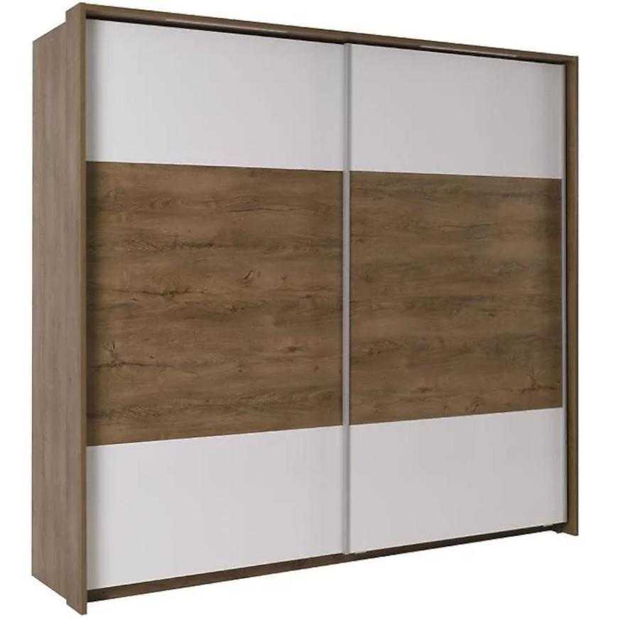 Skříň Latika 230 cm Dub Burgund/Bílá Baumax