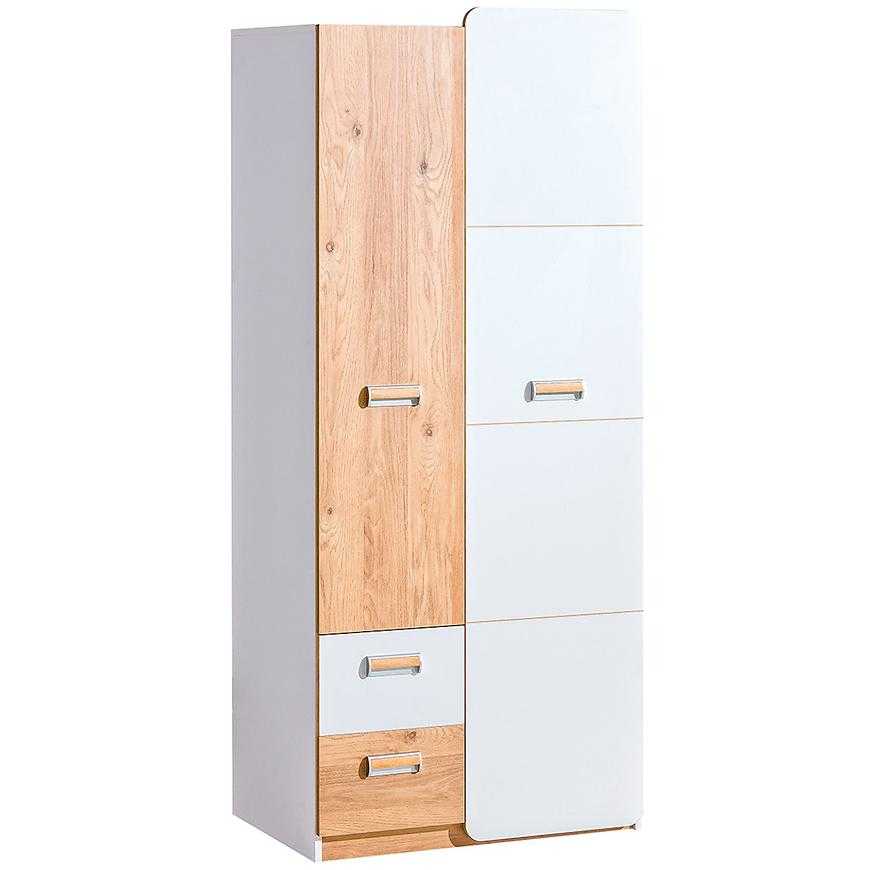 Skříň Lorento 80cm Dub Nash/bila Baumax
