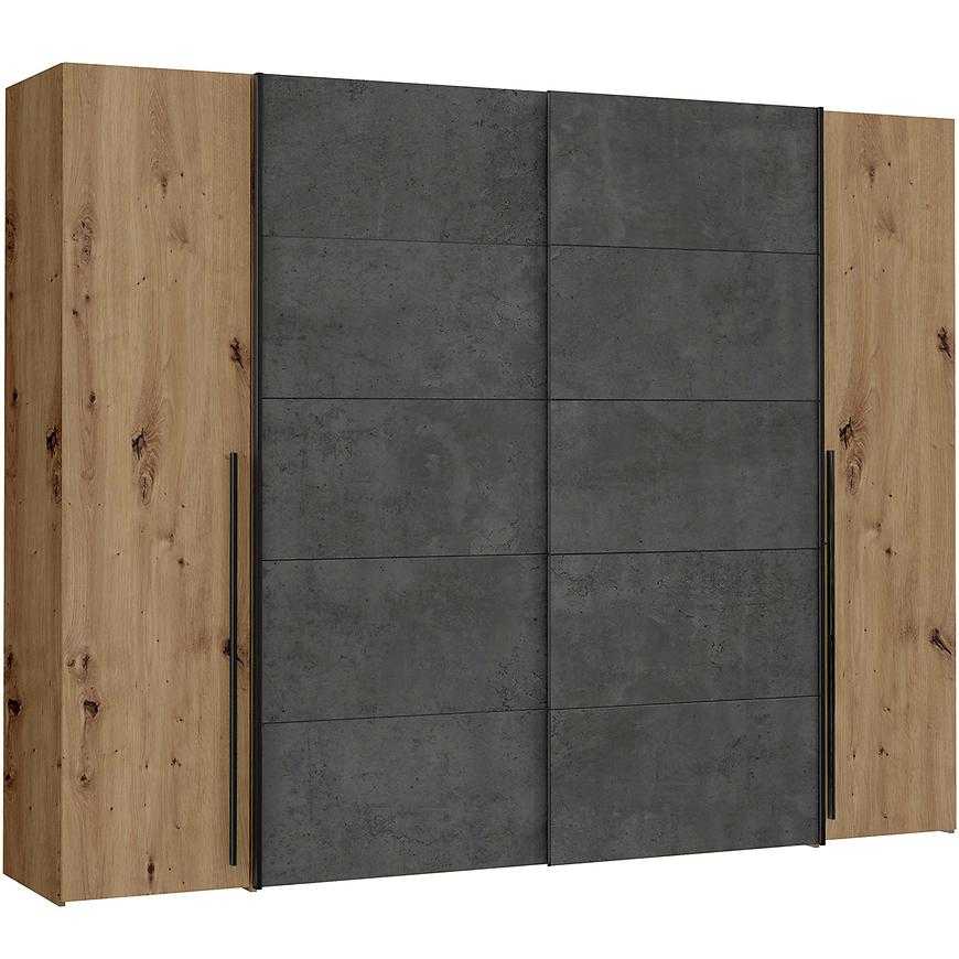 Skříň Narago 270 cm Dub Aristan/Beton Baumax