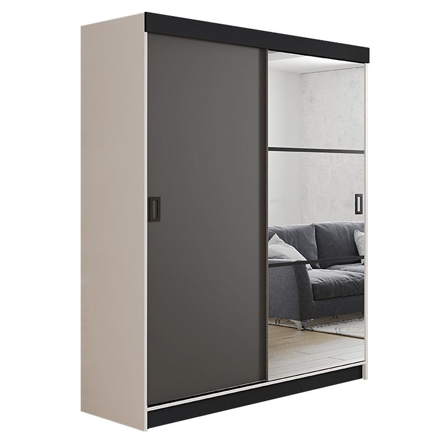 Skříň Retro 138 5l Bílý / Přední Grafit Baumax