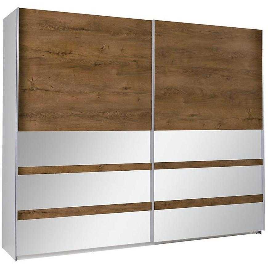 Skříň Se Zrcadlem Lux 244 cm Dub Burgund Baumax