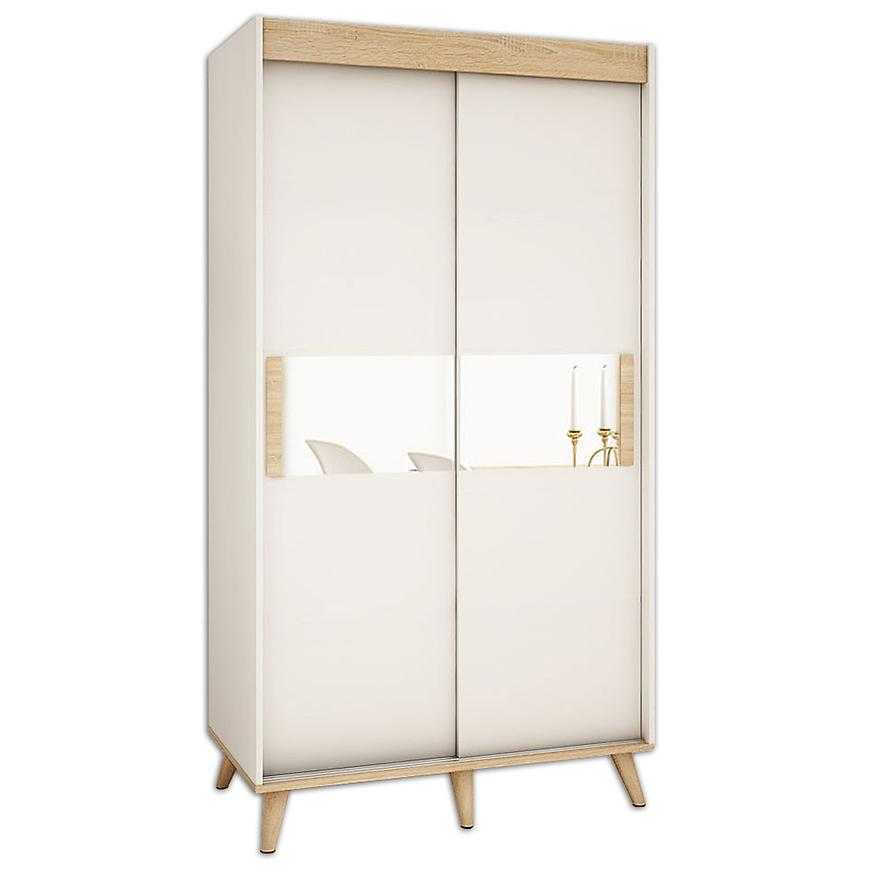 Skříň Skandi H3 100 bílá mat/sonoma Baumax