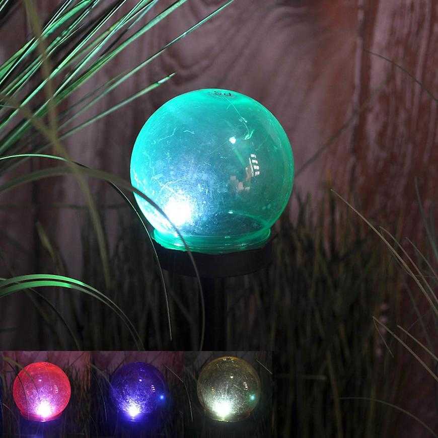 Solární osvětlení 1 LED BY-131583 kula mix Baumax
