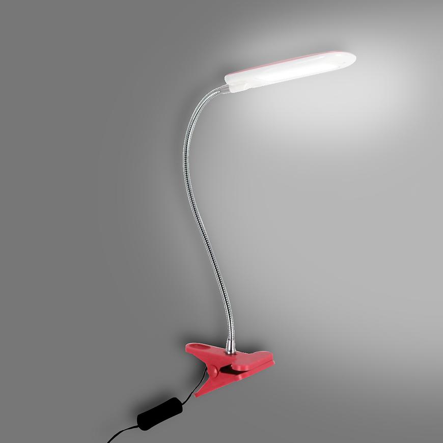 Stolní lampa 02866 Dori Led Red Klips Baumax