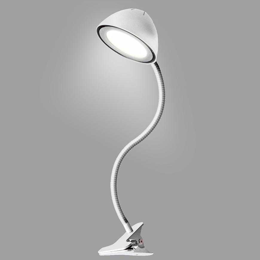 Stolní lampa 02923 RONI LED white CLIP Baumax