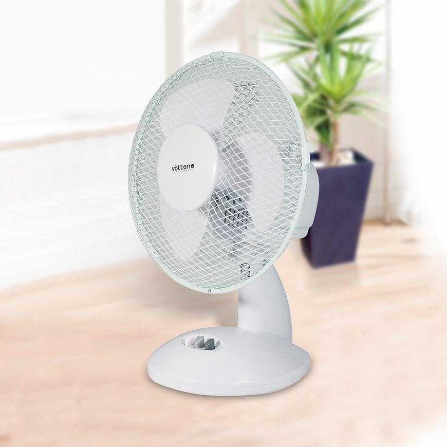 Stolní ventilátor 9” VO0020 Bílý Baumax