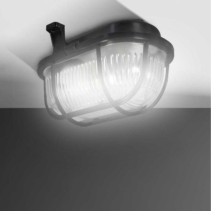 Svitidlo 90045 OVAL 60 W CERNA Baumax