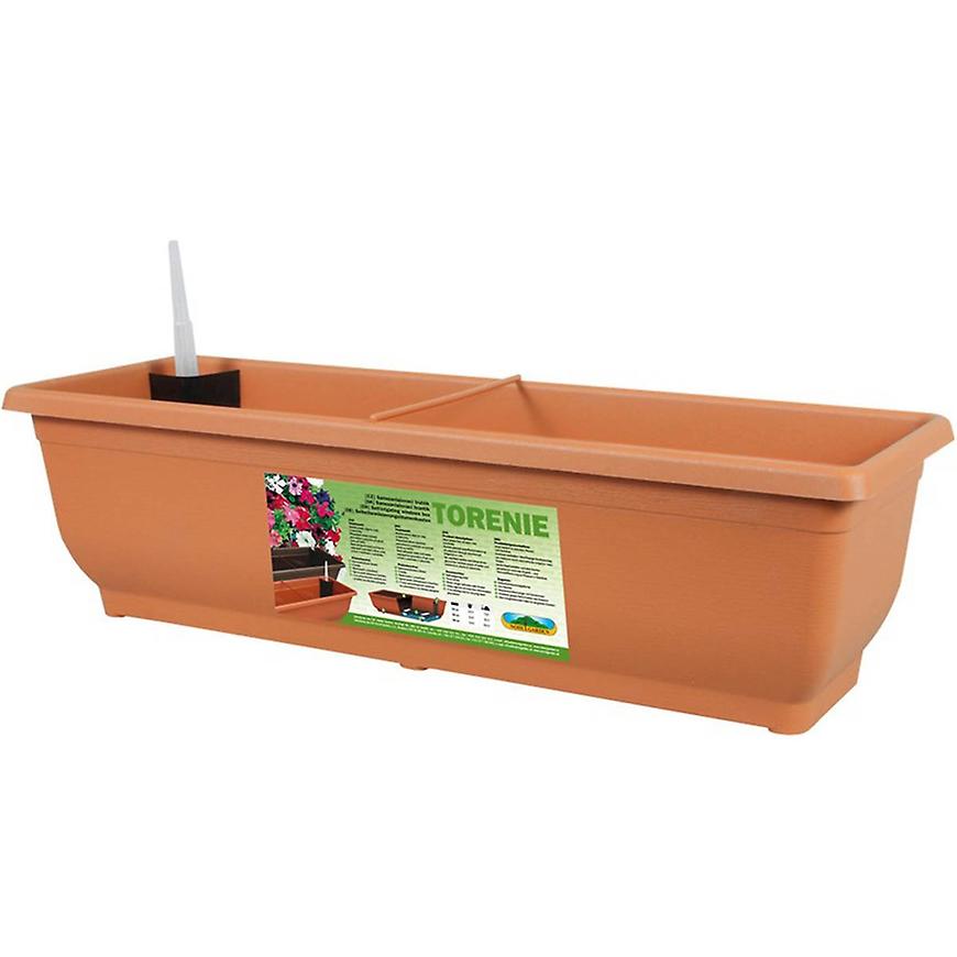 Truhlík samozavlažovací Torenie 50 x 19 x 17 - terakota Baumax