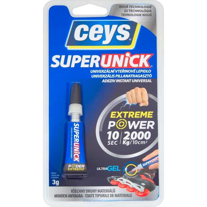 Univerzální lepidlo vteřinové Ceys Superunick Extreme Power 3 g Ceys