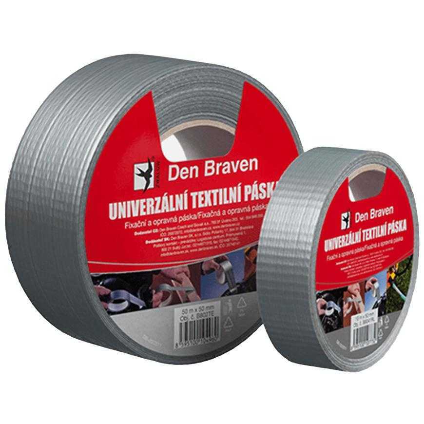 Univerzální textilní páska Den Braven 50 mm x 25 m Den Braven