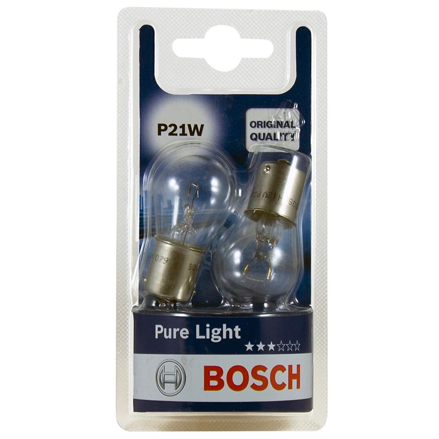 Žárovka 12V 21W P21W BA15S Bosch 2 ks Blistr Bosch