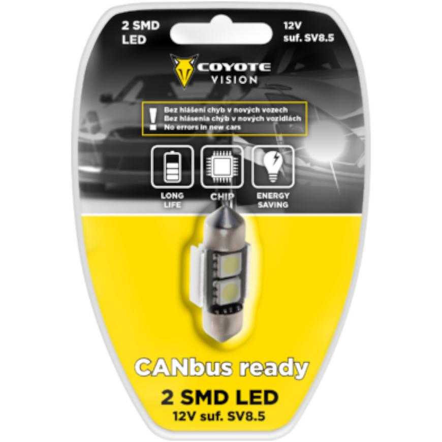 Žárovka 12v Led 2 Smd Suf. Sv8.5 Can-Bus Coyote Coyote