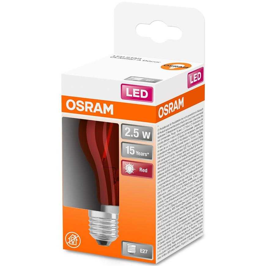 Žárovka LED 2W/827 E27 Star Cl A  Red Ac0213600bk Baumax