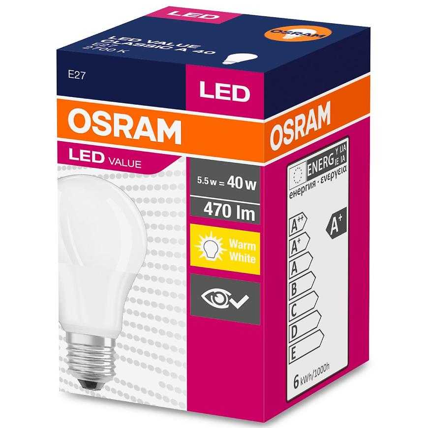 Žárovka LED 6W/827 E27 Value Cl A 40 Fr Baumax