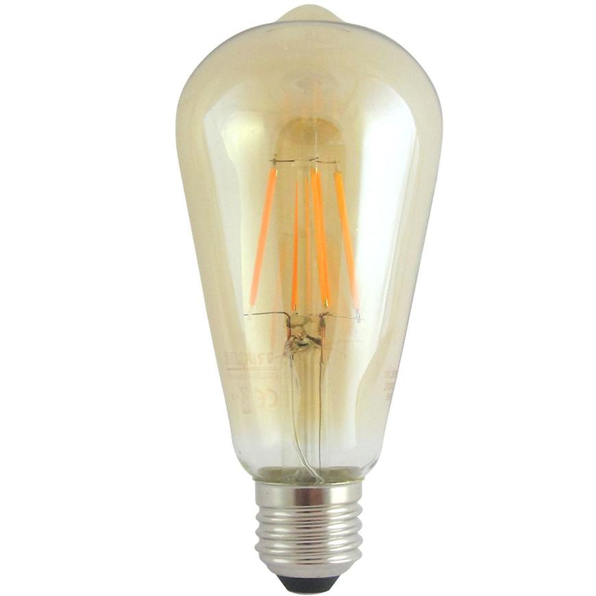 Žárovka LED 8W E27 gold decor filament ST64 1600K Baumax