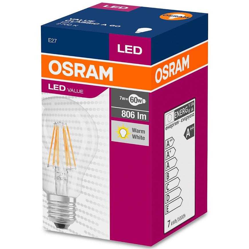 Žárovka LED Filament 7W/827 E27 Value Cla Klar Baumax