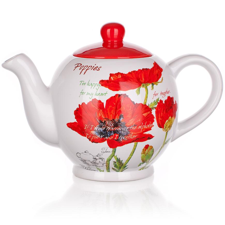 Čajník 1200ml RED POPPY 60ZF1171RP Baumax