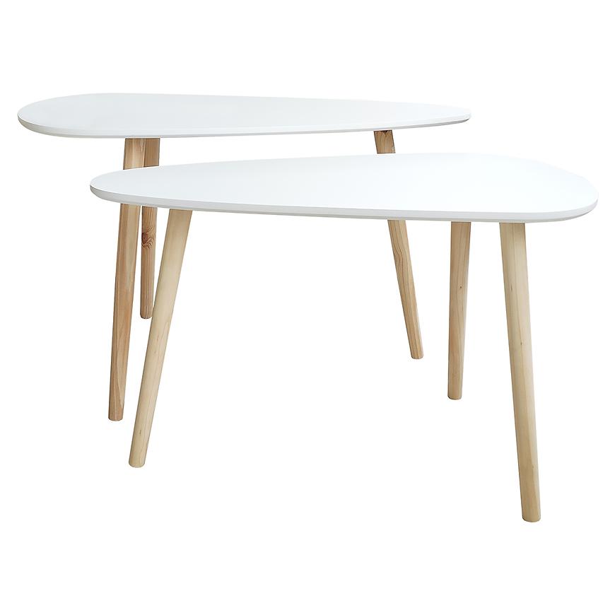 Konferenční stolek Frej bílá/dub přírodní Baumax