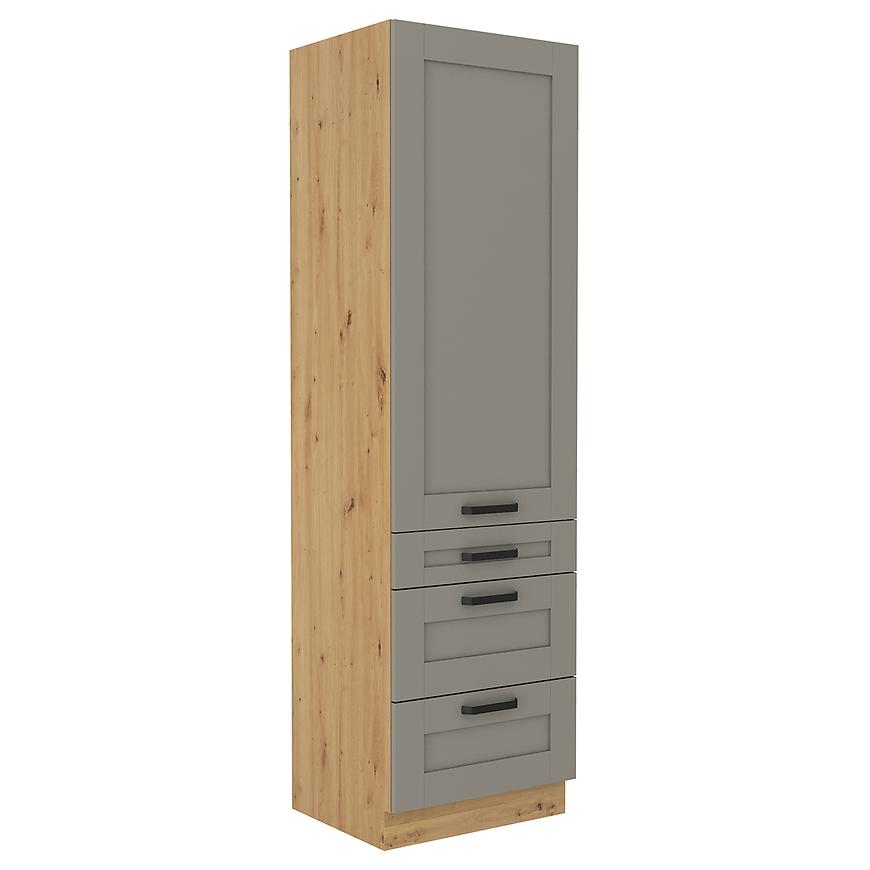 Kuchyňská skříňka Luna claygrey/artisan 60DKS-210 3S 1F Baumax