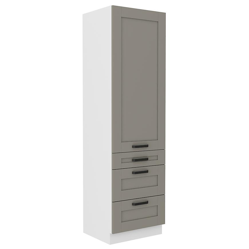 Kuchyňská skříňka Luna claygrey/bílá 60DKS-210 3S 1F Baumax