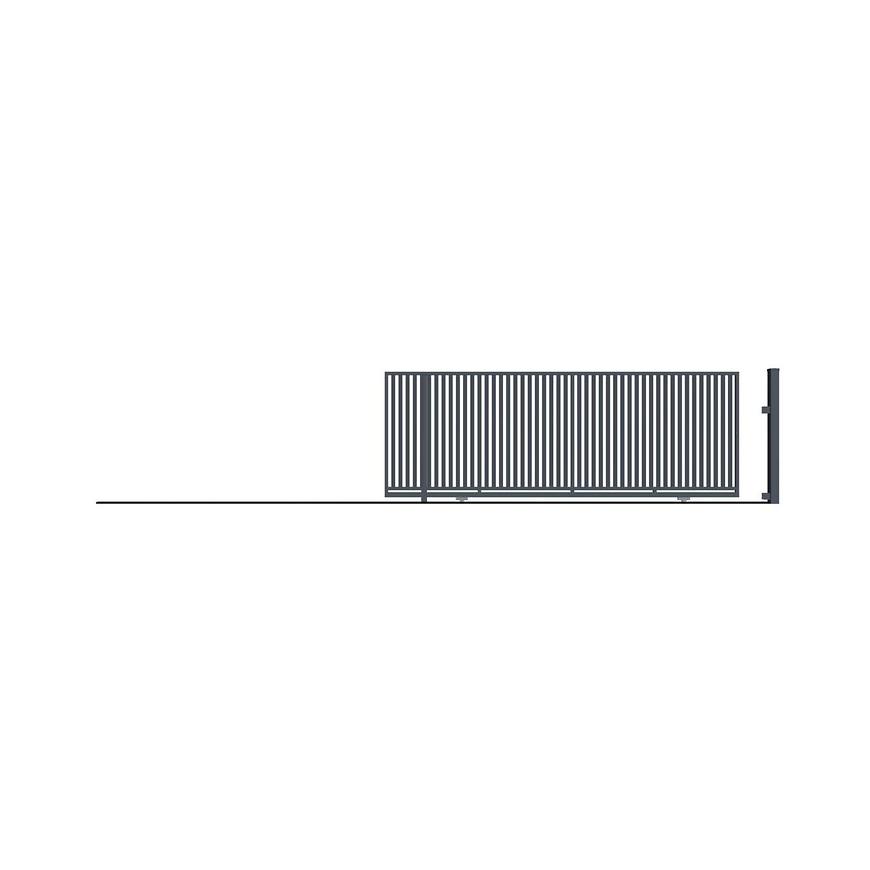 Posuvná brána AGAT bez PROTIZÁVAŽÍ levá 152X400 W01379 Baumax