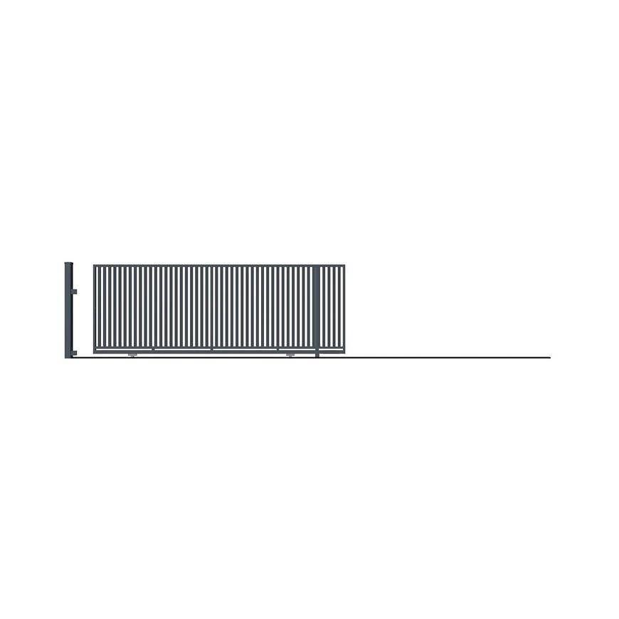 Posuvná brána AGAT bez PROTIZÁVAŽÍ pravá 152X400 W01380 Baumax
