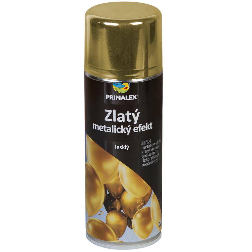 Primalex Sprej metalický efekt zlatá  400ml Primalex