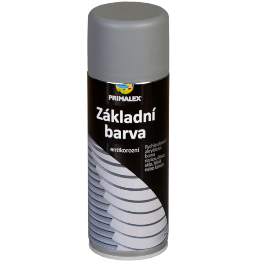 Primalex Sprej základní barva šedá  400ml Primalex